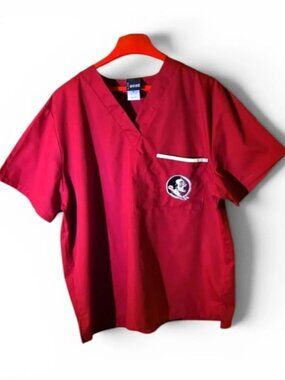 Florida State Seminoles Scrub Top Medium Scrub Dudz FSU NCAA College